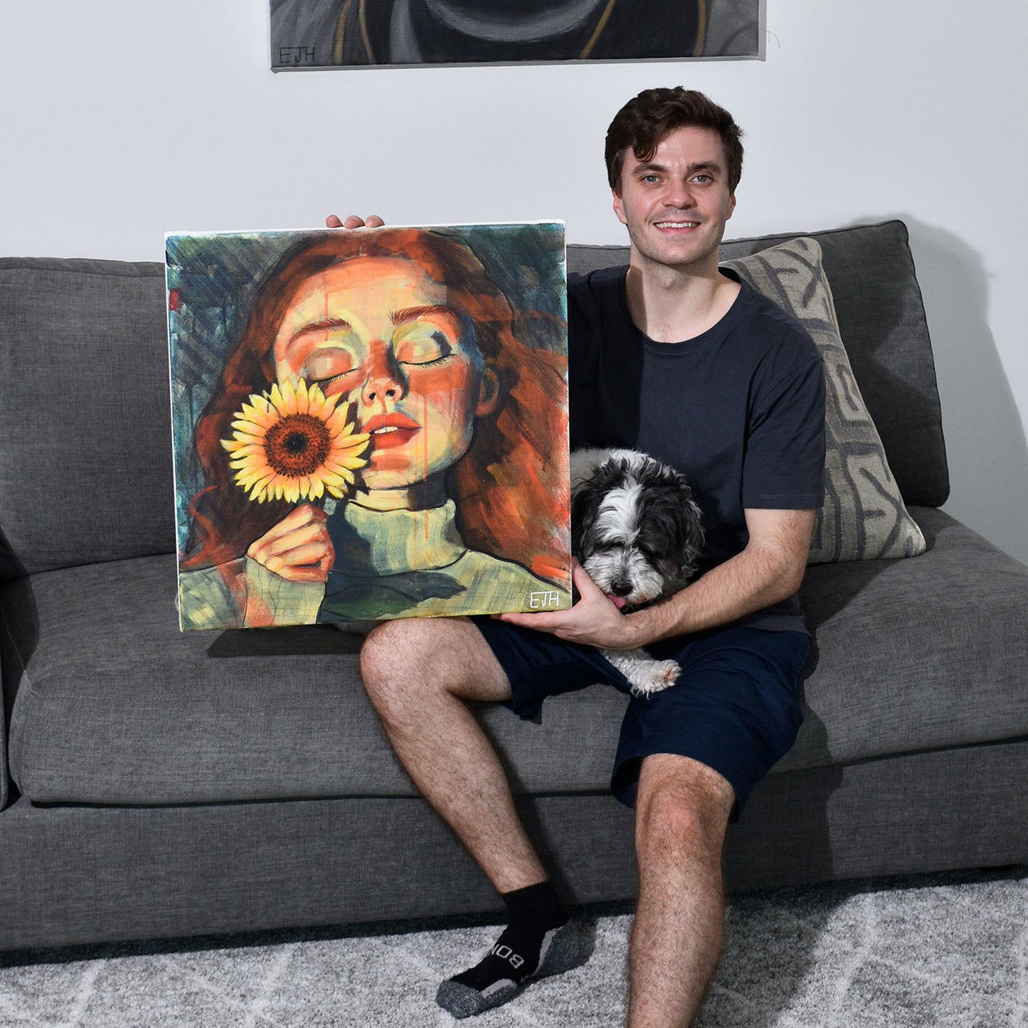 Sunset (Girl with sunflower)