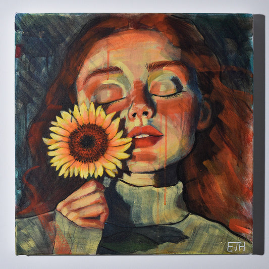 Sunset (Girl with sunflower)