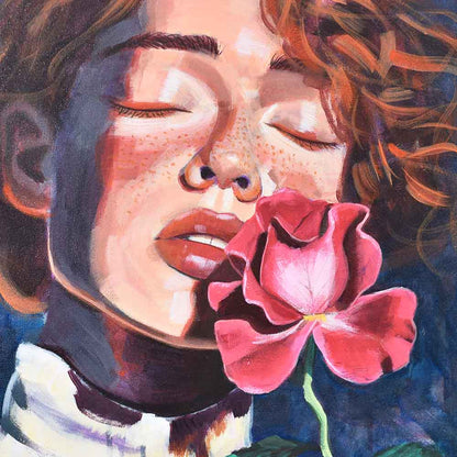 Fragrance (Girl With Rose)