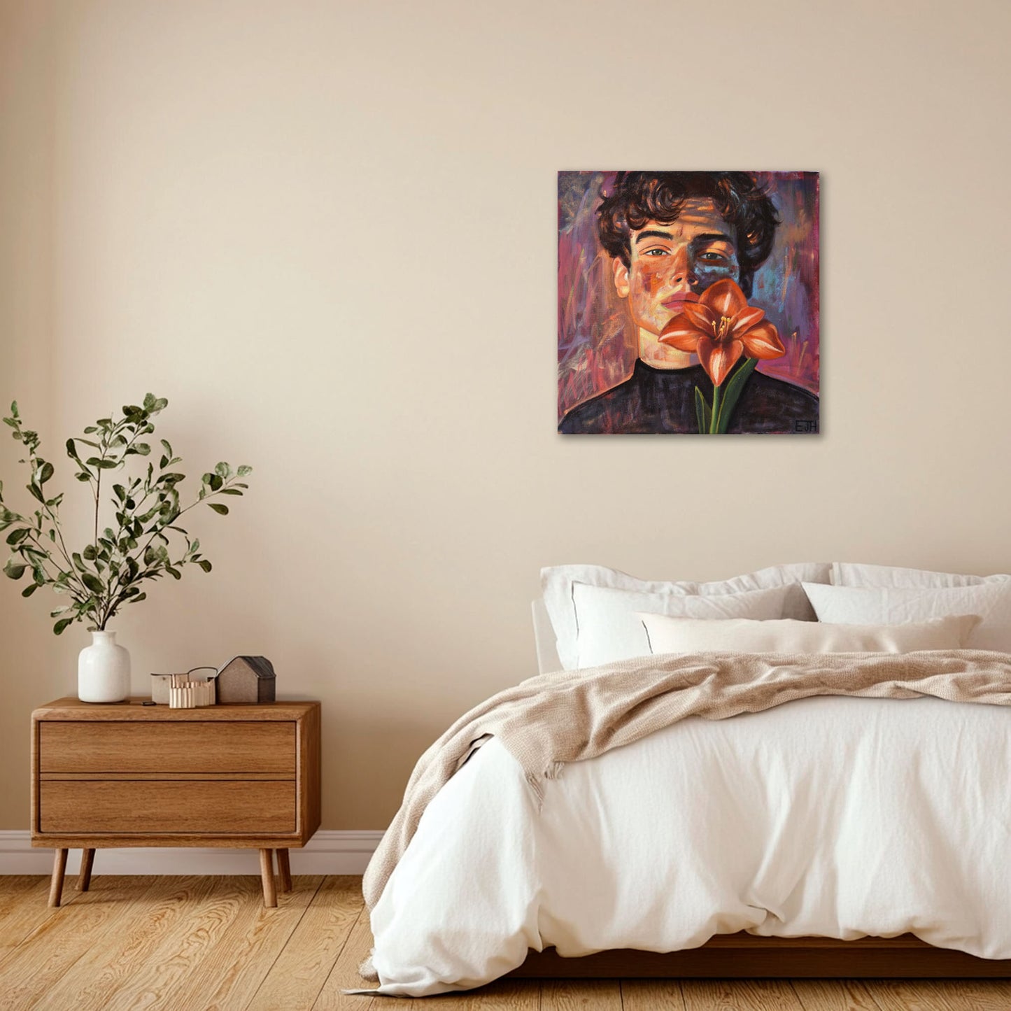 Renewal (Guy with Amaryllis)