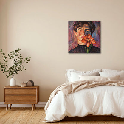 Renewal (Guy with Amaryllis)