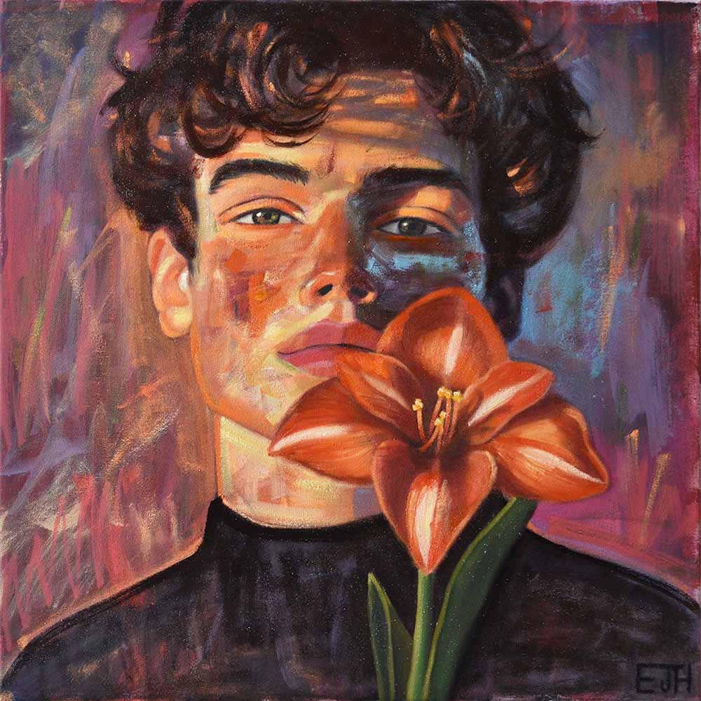 Renewal (Guy with Amaryllis)