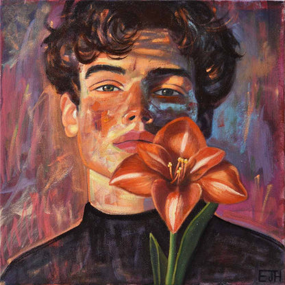 Renewal (Guy with Amaryllis)