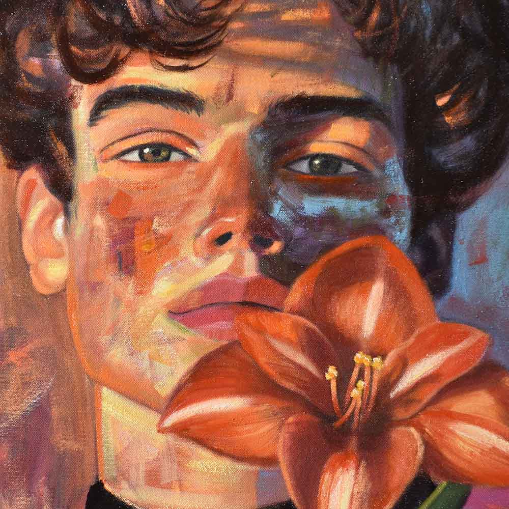 Renewal (Guy with Amaryllis)