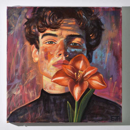 Renewal (Guy with Amaryllis)