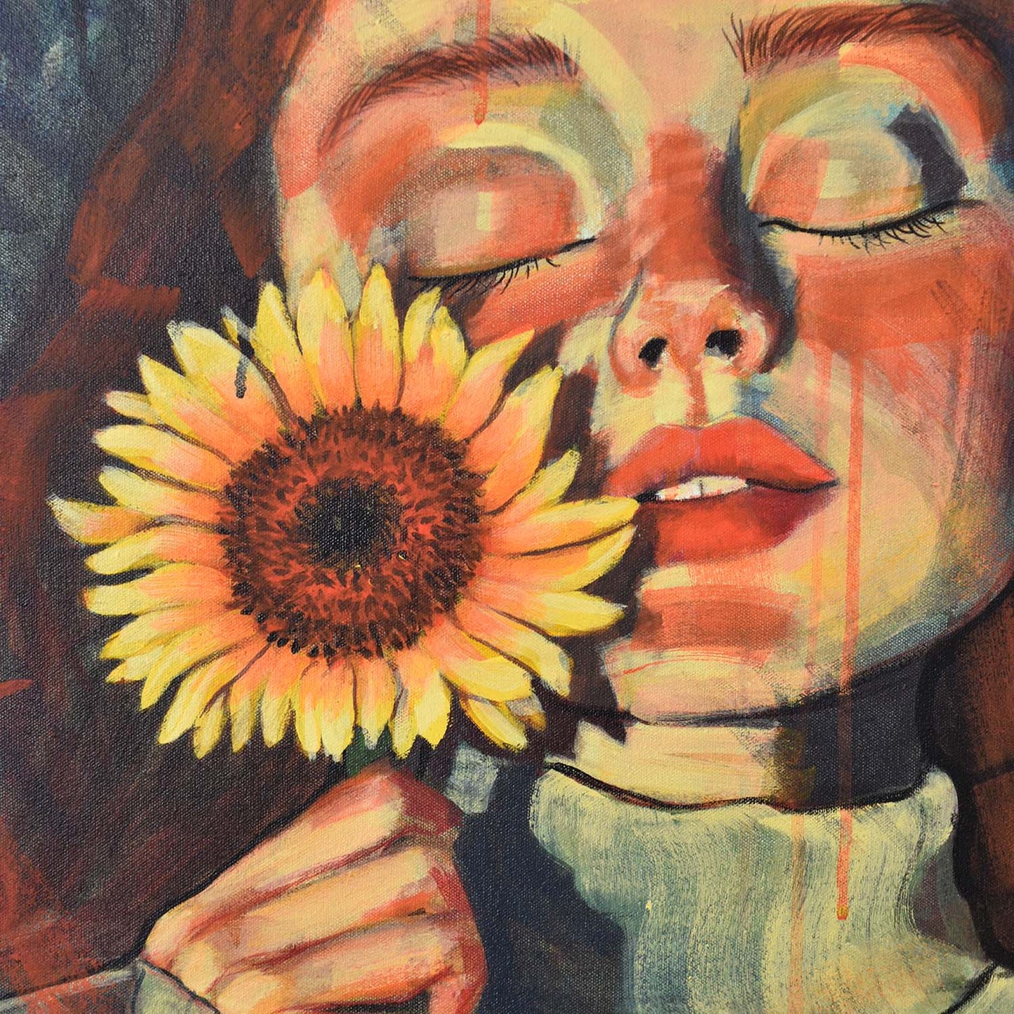 Sunset (Girl with sunflower)